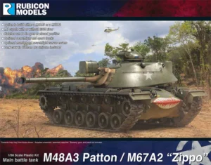 RUBICON MODELS 280141 1/56 M48A3 Patton/M67A2 Zippo