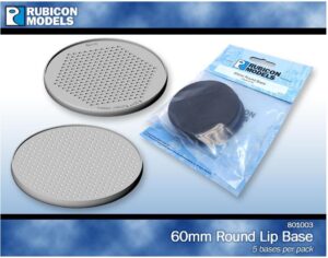 RUBICON MODELS 60mm Round Bases 1 Pack of 5 Bases RU801003