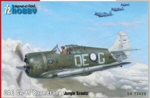 Special Hobby 1:72 - CAC CA-19 Boomerang Jungle Scouts 72426