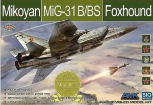 AMK SIO 1/48 Mikoyan MiG-31 B/BS Foxhound Russian Interceptor SIOK48002
