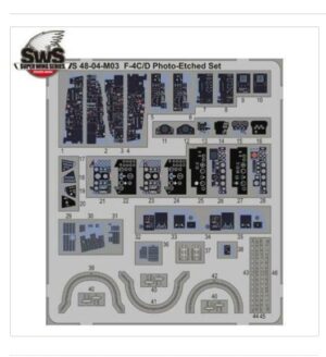 Zoukei-Mura 1/48 US F-4C/D Phantom II Photoetch Detail Set SWS48-06-M01