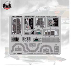 ZOUKIE MURA 1/48 Phantom II F-4E Early/EJ Photo-Etched Set SWS48-10-M03