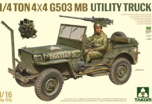 TAKOM ANDYS HOBBY HEADQUARTERS 1/16 US Army 1/4 Ton Utility Truck & Driver 1016 Overlord