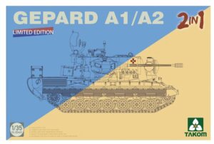 Takom 2044X 1/35 German Flakpanzer 1 Gepard A1/A2 SPAAG 2-in-1