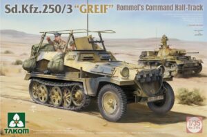 Takom 2194 1/35 German SdKfz 250/3 "Greif" Rommel's WWII Half-Track Model Kit BRITISH ARMY BATTLE SCHOOL