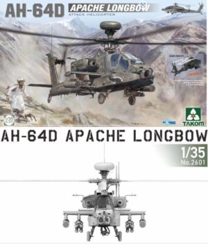Takom 2601 AH-64D Apache Longbow 1:35 Helicopter Plastic Model Kit