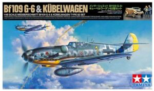 Tamiya 25204 1/48 BF-109G6 & Kubelwagen 82  Model Kit