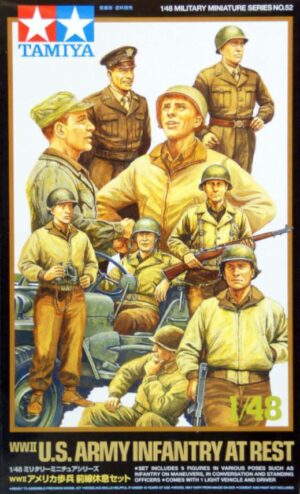 Tamiya 1/48 scale WWII US Army Infantry & Jeep 32552 Overlord