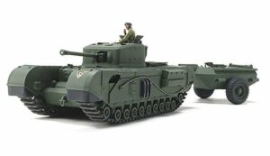 TAMIYA 1/48 British Churchill Tank MKVII Crocodile Tank 32594 Overlord and Assault on the Rhine