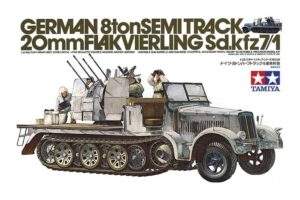 Tamiya 1/35 German 8ton Semitrack w Flakvierling Sd.Kfz. 7/1 35050 TC West Wall and Soviet Storm