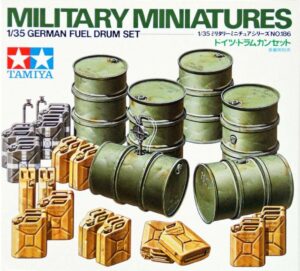 Tamiya 1/35 GERMAN FUEL DRUM SET  Scale Kit 35186