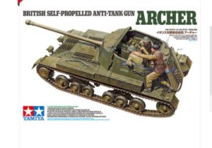 Tamiya 1/35 British Anti Tank Gun Archer Self Propelled 35356 Overlord and Assault on the Rhine