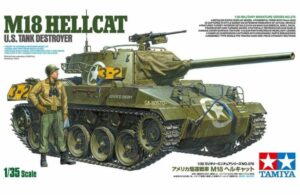 TAMIYA 35376 1/35 M18 HELLCAT TANK DESTROYER Overlord and West Wall ASSAULT ON THE RHINE