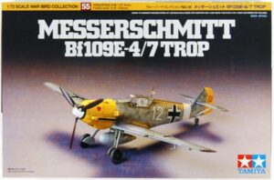 Tamiya 1/72 Messerschmitt Bf109 E-4/7 Trop Model kit 60755
