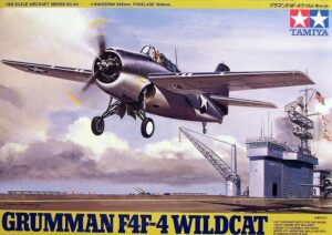 Tamiya 1/48 Grumman F4F-4 Wildcat Plane 61034 TC HELL IN THE PACIFIC