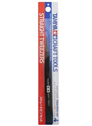 Tamiya Craft Tools Straight Tweezers for Model Making 74004