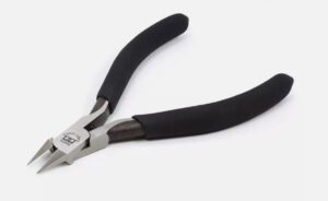 Tamiya 74123 Craft Tools, Sharp Pointed Side Cutter for Plastic (Slim Jaw)