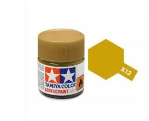 Tamiya Acrylic Mini X-12 Gold Leaf Paint 81512