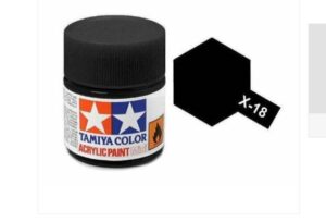 Tamiya Acrylic Mini X-18 Semi Gloss Black 81518