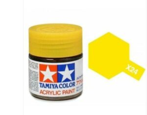 Tamiya Acrylic Mini X-24 Clear Yellow Paint 81524