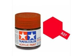 TAMIYA ACRYLIC MINI X-27 CLEAR RED 81527