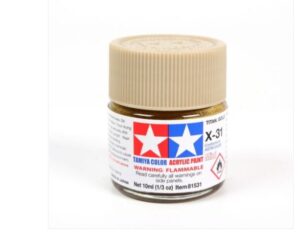 Tamiya Mini Acrylic Paint X-31 Titan Gold 10ml 81531