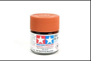 TAMIYA ACRYLIC MINI X-34 METAL BROWN 81534