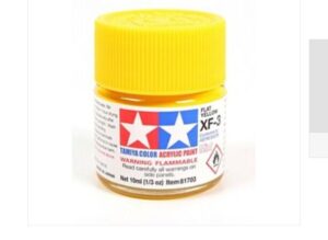 Tamiya Acrylic Model Paint XF-3 Flat Yellow 10ml JaR 81703