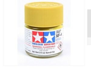 Tamiya Acrylic Model Paint XF-4 Yellow Green 10ml Jar 81704