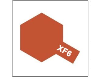 Tamiya 81706 Matt Acrylic Paint XF6 Copper (10ml) Modeling