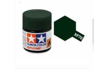 Tamiya Acrylic Mini XF-70 Dark Green 2 Paint 81770