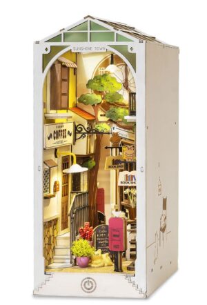 Rolife TGB02 Sunshine Town 3D Wooden DIY Miniature House Book Nook