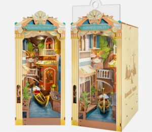 Rolife TGB08 Book Nook Kit for Adults Romantic Venice Kit DIY House