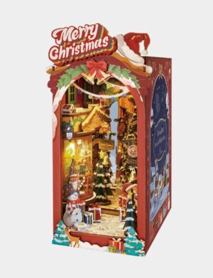 Rolife TGC06 Christmas Street 3D Wooden DIY Miniature House Book Nook