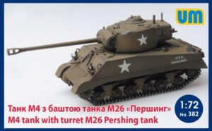 Unimodel 1/72 M4 Tank with Turret M26 Pershing Tank UNI382