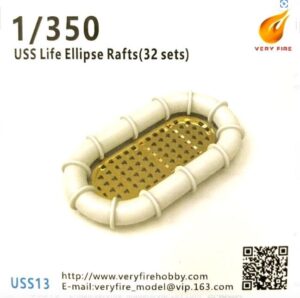 Very Fire USS13 1:350 USS Life Ellipse Rafts - 32 sets