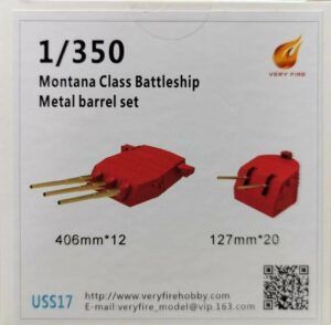 Very fire 1/350 Metal Barrel 406mm*12+127mm*20 pcs for MONTANA Class USS17