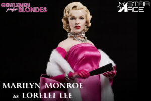 STAR ACE SA0015 1/6 Marilyn Monroe Lorelei Lee Pink Dress Polyresin Figure
