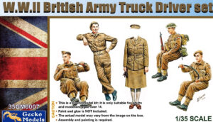 GECKO MODELS 35GM0007 1/35 WW II British Army Truck Driver Set