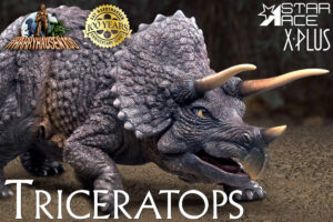 STAR ACE X-PLUS SA9012M 32cm Series Ray Harryhausen Triceratops Soft Vinyl Model Kit