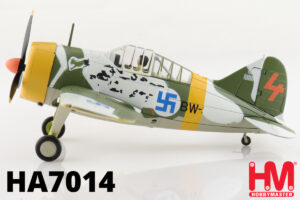 HOBBYMASTER HA7014 1/48 Brewster Buffalo Winter Scheme Ilmari Juutilainen March 1942 Diecast