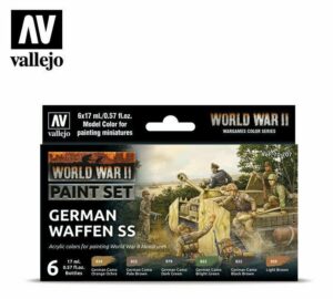 AV Vallejo Model Color - WWII German Waffen SS (6) Paint Set 70207