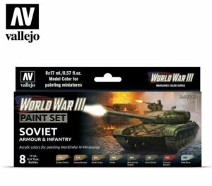 VALLEJO PAINT SET WWIII Soviet Armour & Infantry - 70221