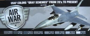 Vallejo Model Air Set -USAF "Gray Schemes" from 70's on VAL71156