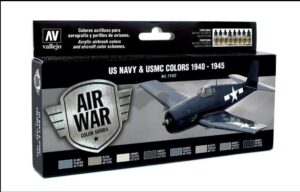 VALLEJO AV Model Air Set USN Aircraft Set 8 PAINTS VAL71157 HELL IN THE PACIFIC