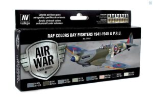 Vallejo Model Air Set - WWII RAF Day Fighters x8 71162