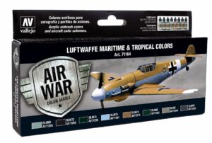 Vallejo Model Air Set - Luftwaffe Maritime and Tropical Colors # 71164