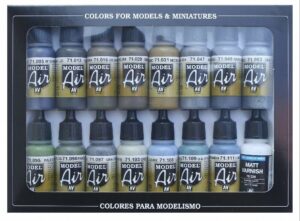 Vallejo AV Model Air Set - WWII British RAF/FAA (x16) 71189