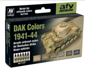 Vallejo MODEL AIR SET  DAK COLORS 1941-44 Paint Set 71207
