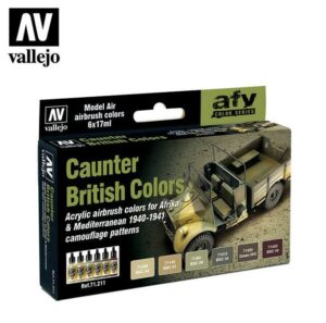 AV Vallejo - Caunter British Colors Acrylic Paint Set  71211